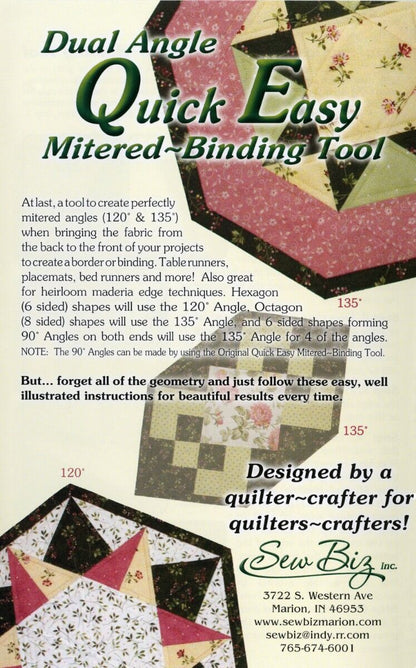 Quick-Easy Dual Angle Mitered Binding Tool,Quick-Easy Dual Angle Mitered Binding Tool,Quick-Easy Dual Angle Mitered Binding Tool