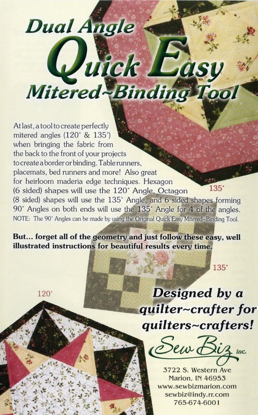Quick-Easy Dual Angle Mitered Binding Tool,Quick-Easy Dual Angle Mitered Binding Tool,Quick-Easy Dual Angle Mitered Binding Tool