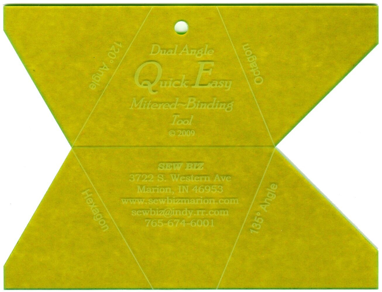 Dual Angle Quick Easy Mitered Binding Tool