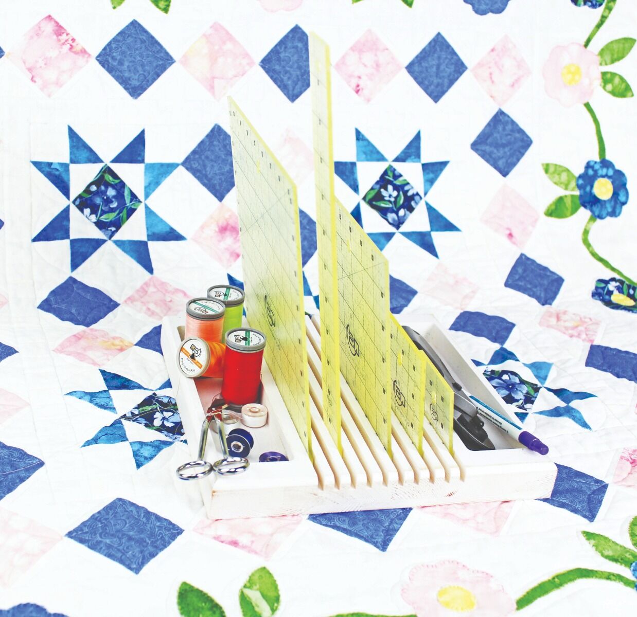 Quilters Select Quilting Ruler Rack & Organizer