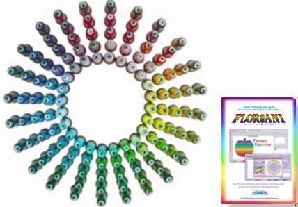 New 120 Spool Rainbow Thread Set with Rainbow Software for FREE!