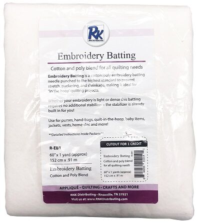 RNK Embroidery Batting R-EB1,RNK Embroidery Batting R-EB3,RNK Embroidery Batting R-EB15,RNK Embroidery Batting R-EB122
