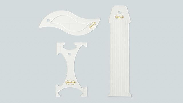 Baby Lock 1/4" Acrylic Basic Ruler Set- For High Shank and Long Arm