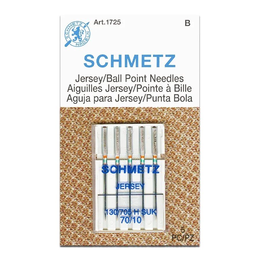 Schmetz Jersey/Ball Point Sewing Machine Needles 80/12 - 5 Pack
