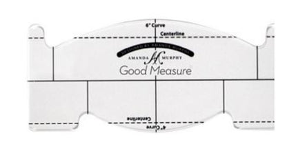 Good Measure Every Feather Spine Low Shank Quilting Ruler Template by Amanda Murphy