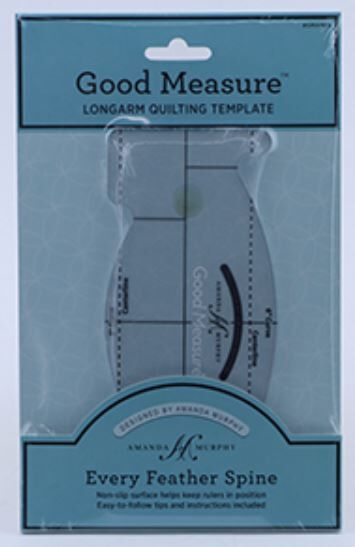Good Measure Every Feather Spine Quilting Ruler Template for Longarm Quilting Machines by Amanda Murphy