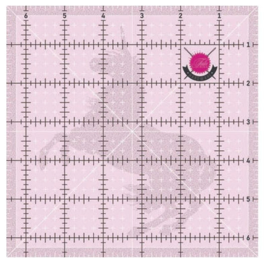 Tula Pink 6 1/2in Square Template with Unicorn