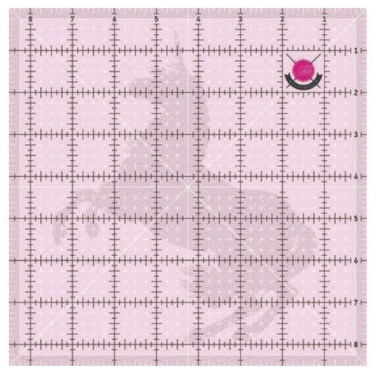 Tula Pink 8 1/2in Square Template with Unicorn