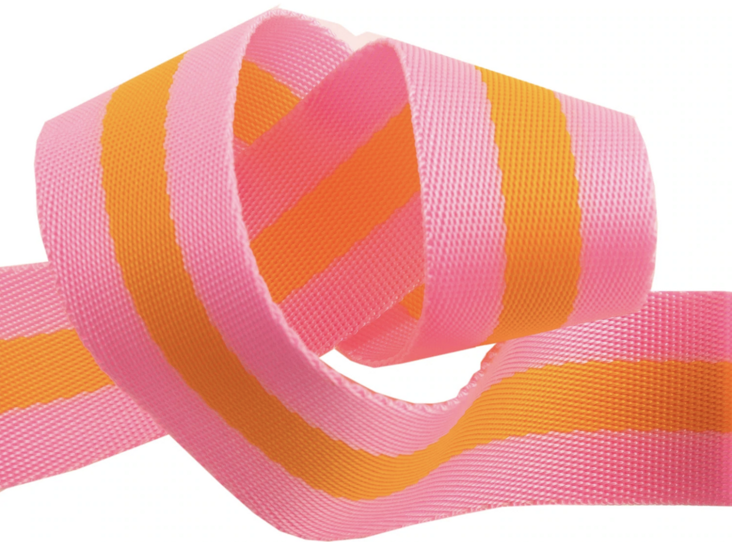 Tula Pink Webbing 2yd x 1in-Pink and Orange