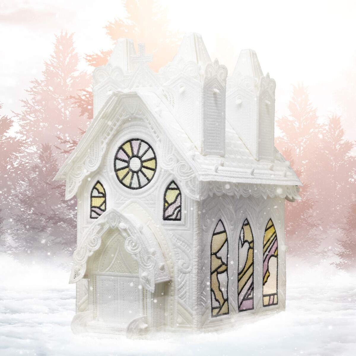 OESD Winter Village Freestanding Cathedral Embroidery Design