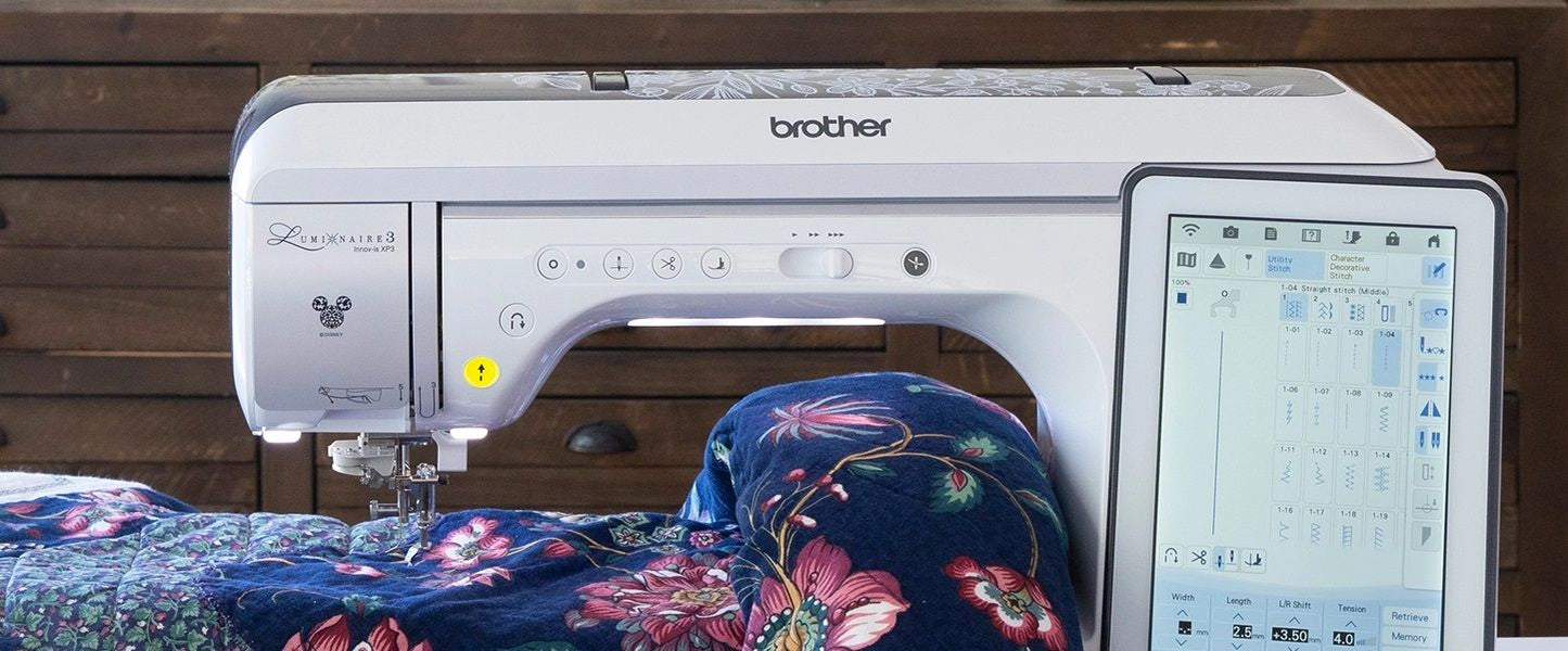 Brother Innov-is XP3 Luminaire Sewing, Quilting & Embroidery Machine - with FREE Gifts (HLJF1 +BRSDX325)